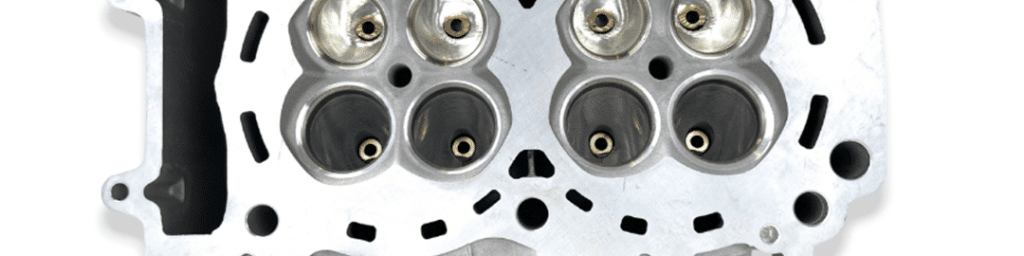 An expertly CNC ported Polaris RZR/Ranger 900/1000 cylinder head, which features upgraded manganese bronze valve guides and is capable of providing up to a 15 HP gain.