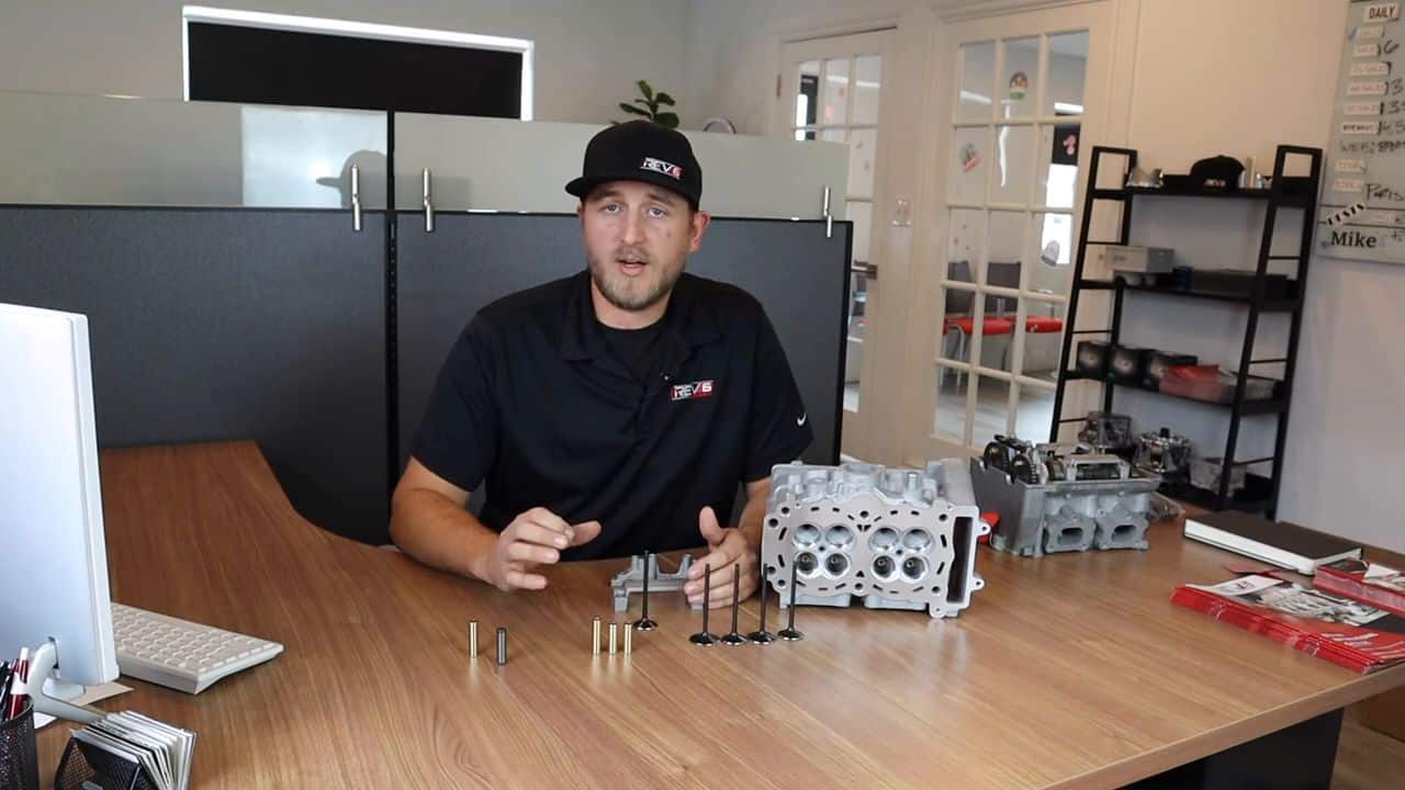 Mike at Rev6 displaying Cylinder Heads