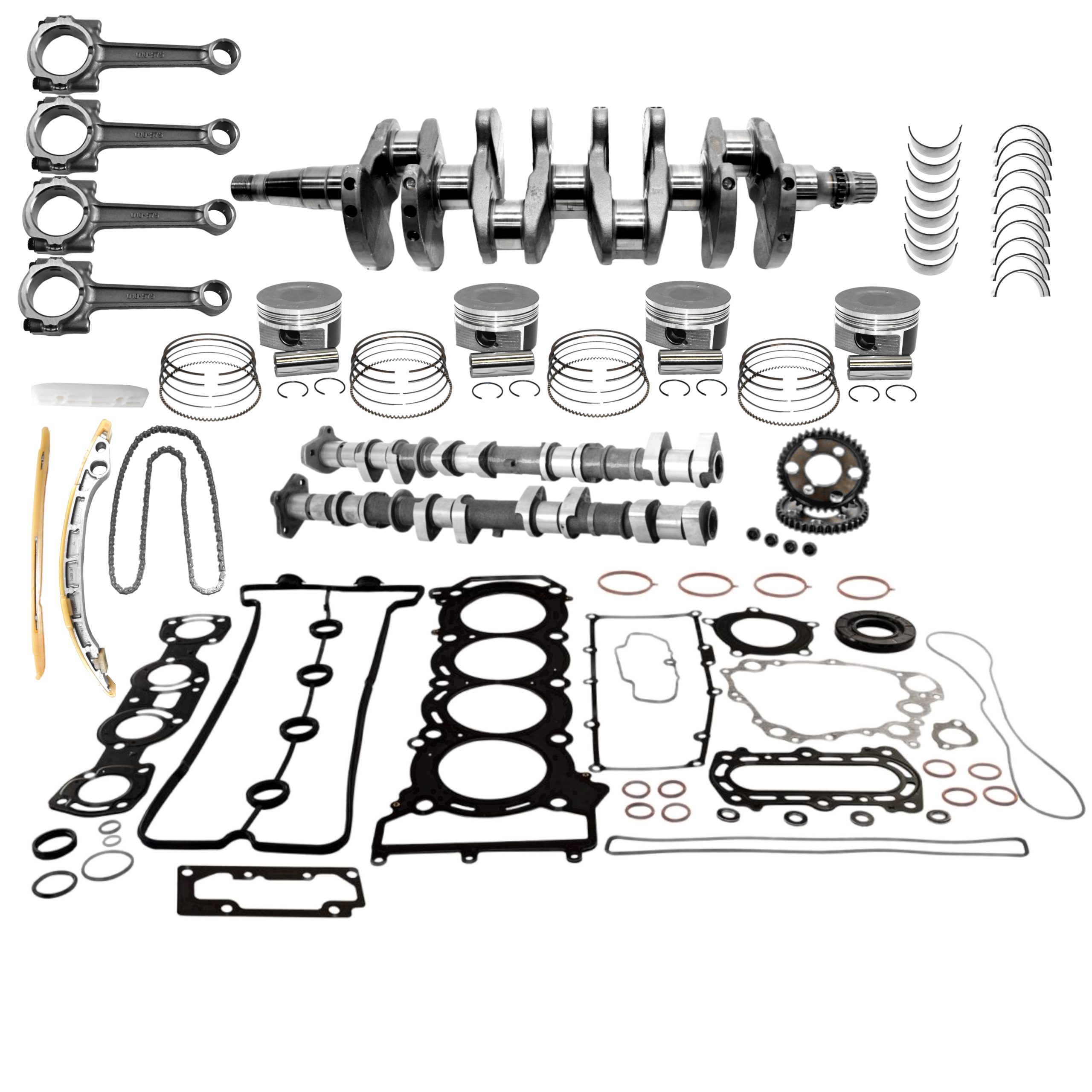 Yamaha VXR 1800 HO 2013–2015 complete engine rebuild kit with crankshaft, std pistons, camshafts, bearings, and complete gasket kit