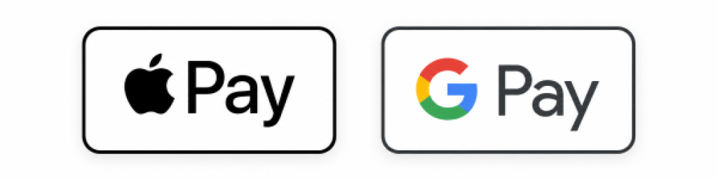 Apple Pay and Google Pay badges for faster REV6 powersports engines and parts checkout